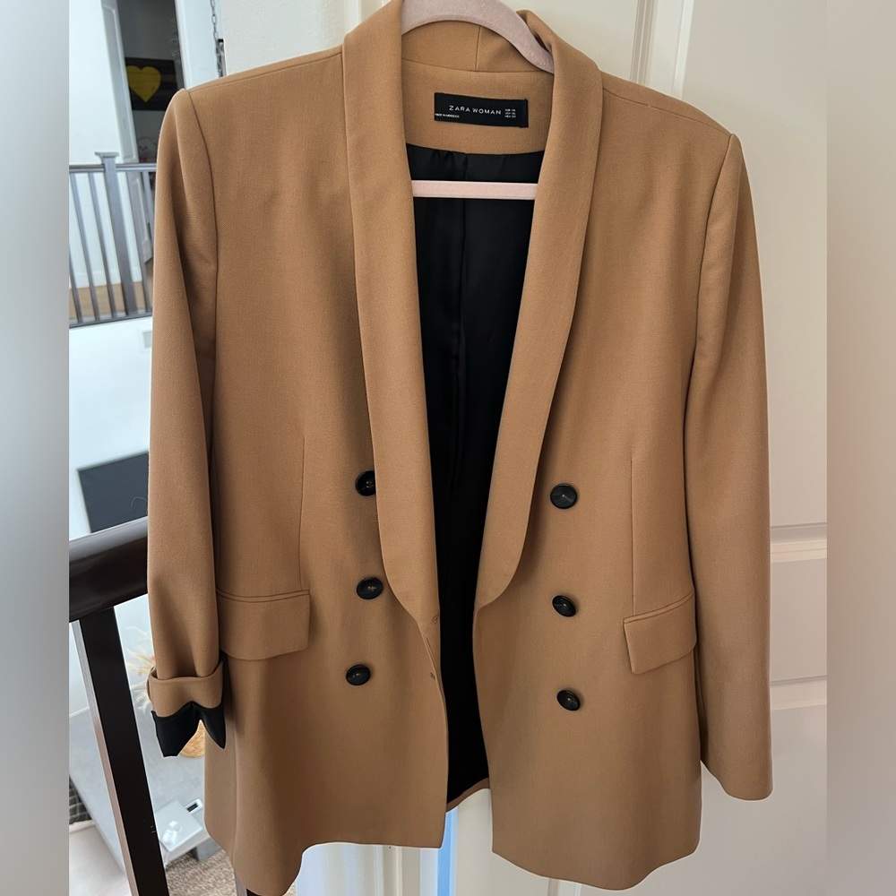 Zara Camel Blazer XL